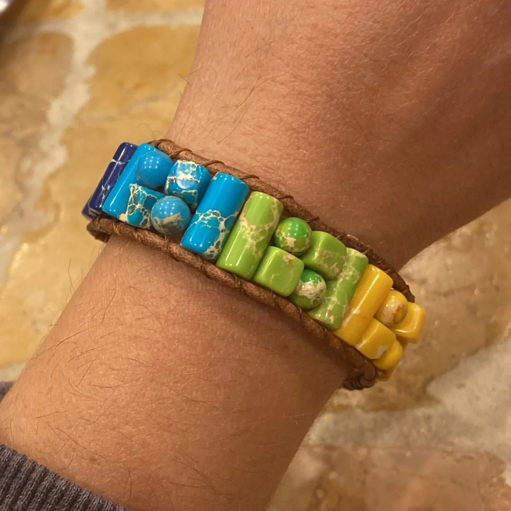 Sunflower rainbow colored